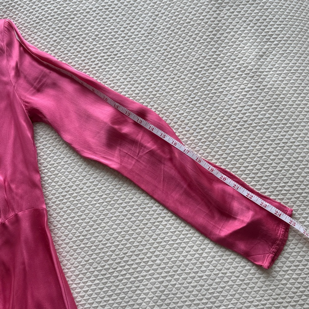 Ghost London Pink Satin Midi Dress - Picture 8 of 9